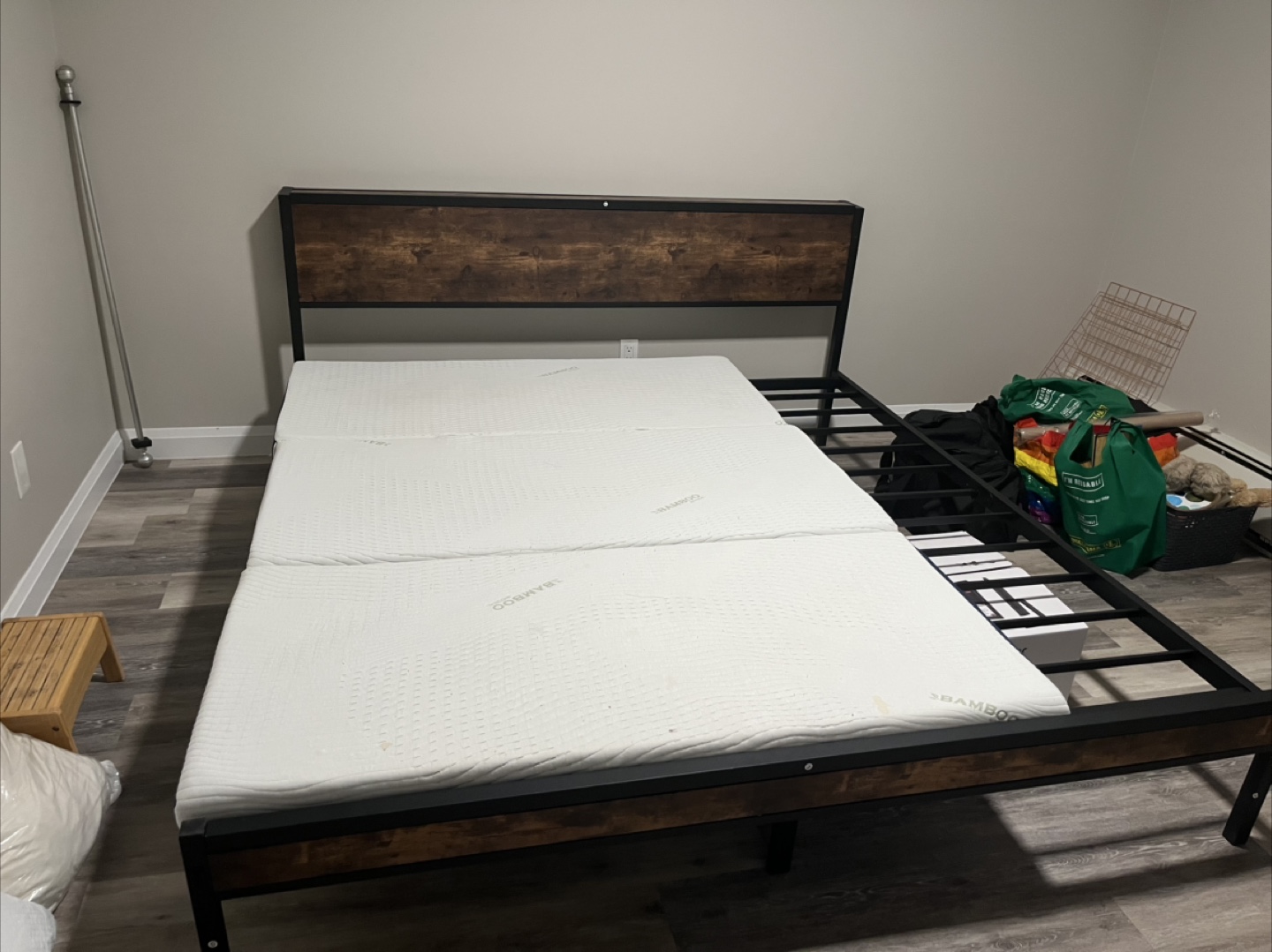 King Size Bed Frame - Vintage Brown - photo 4