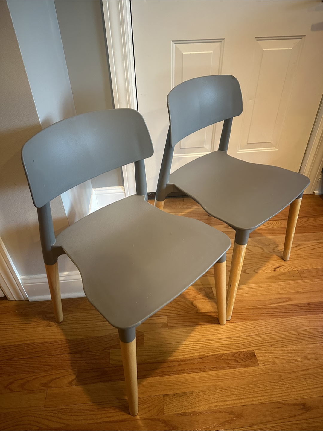 Gray Modern Dining Chairs - Set of 2