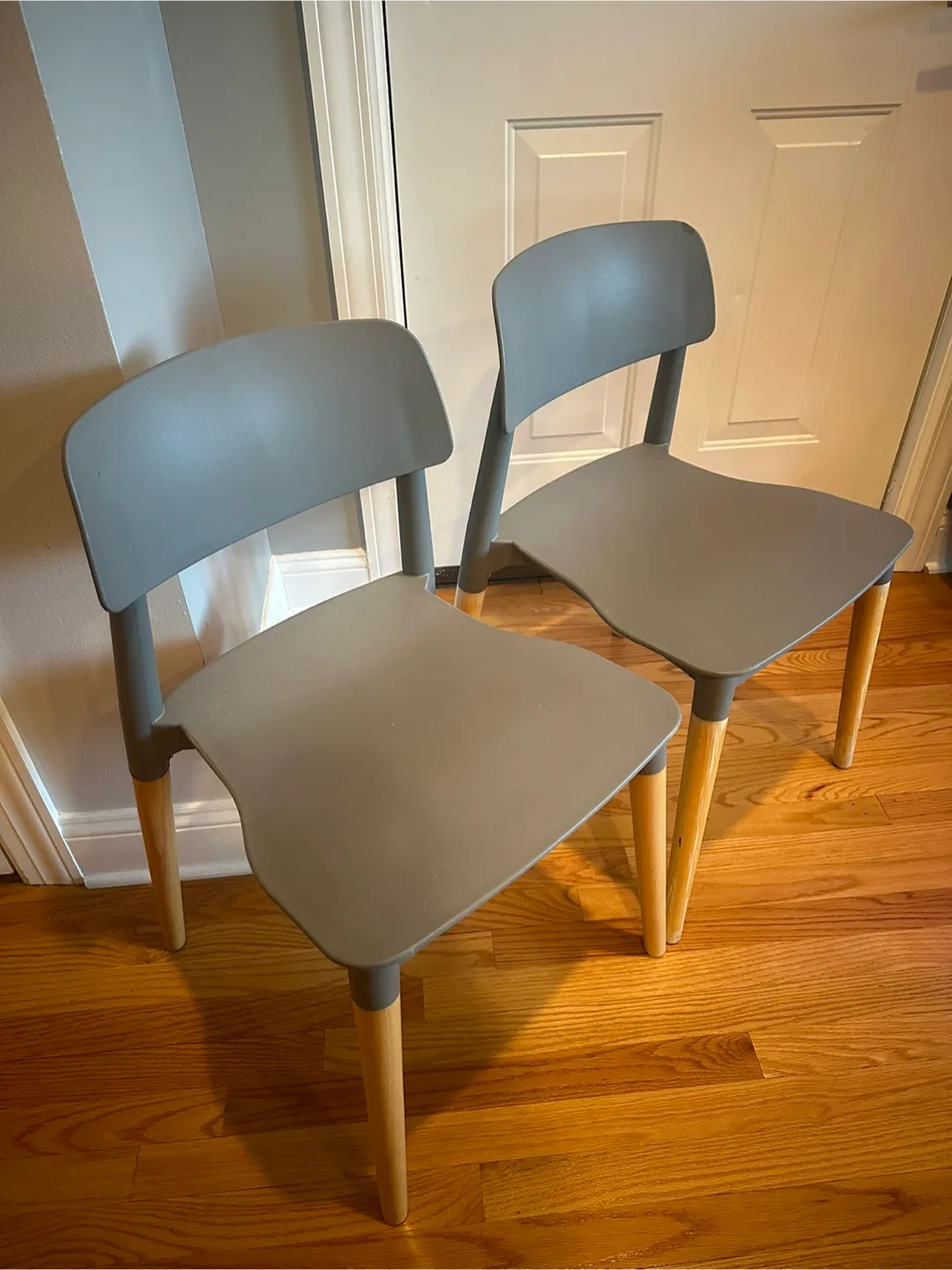 Gray Modern Dining Chairs - Set of 2 thumbnail