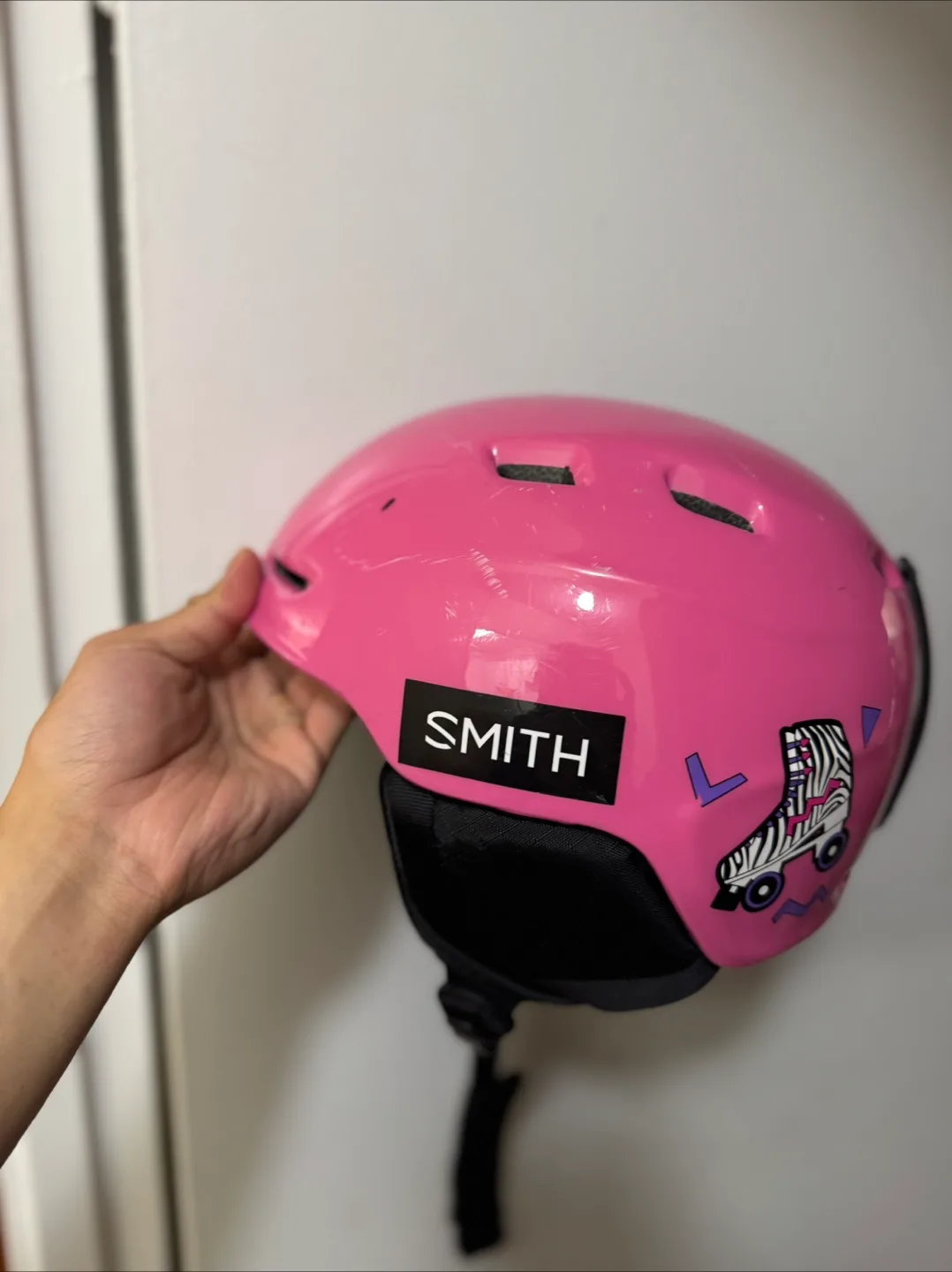 Jr Pink Helmet (Kids good for Biking skiing or snowboarding) thumbnail