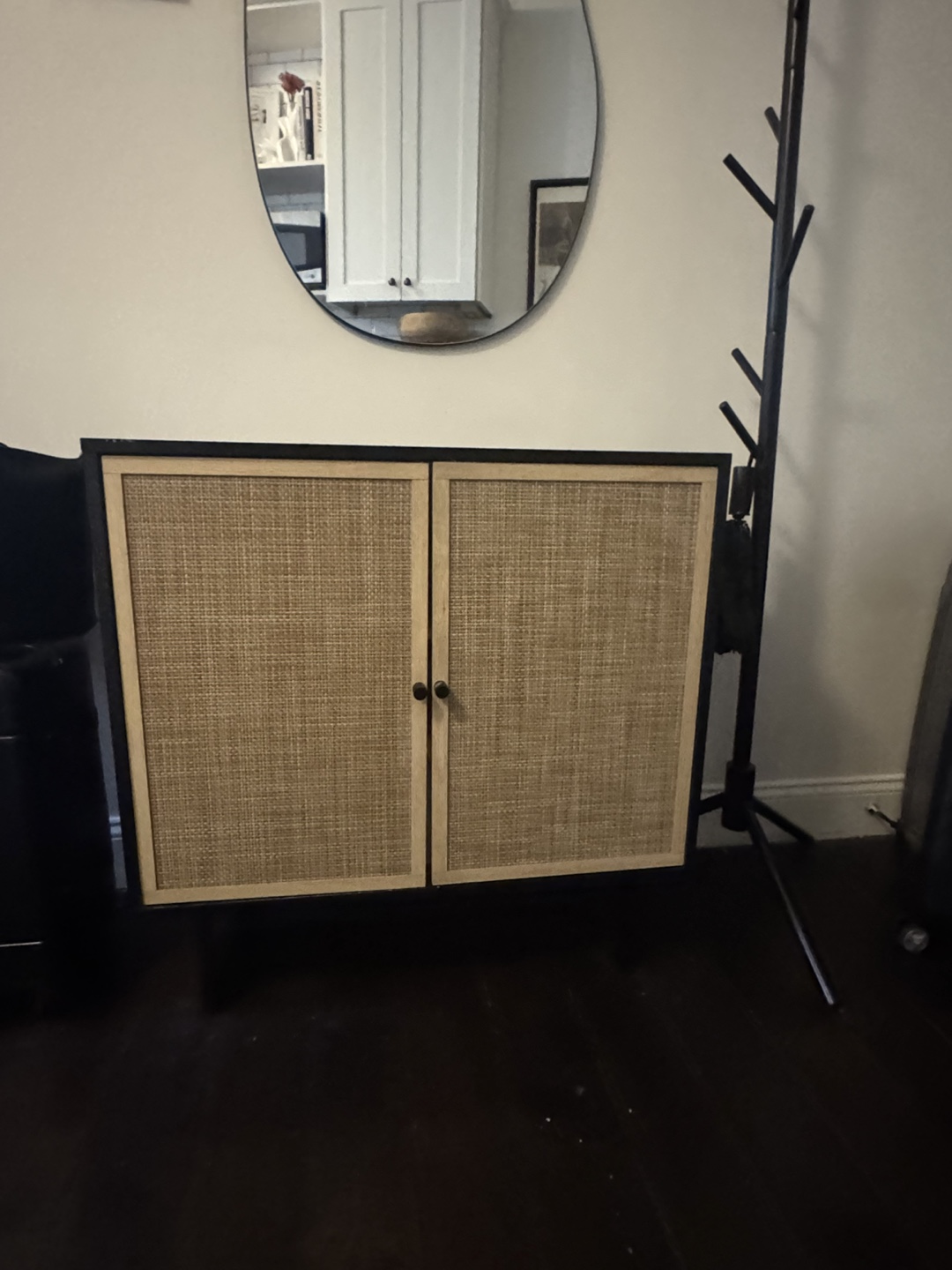 Rattan Door Accent Cabinet - photo 2