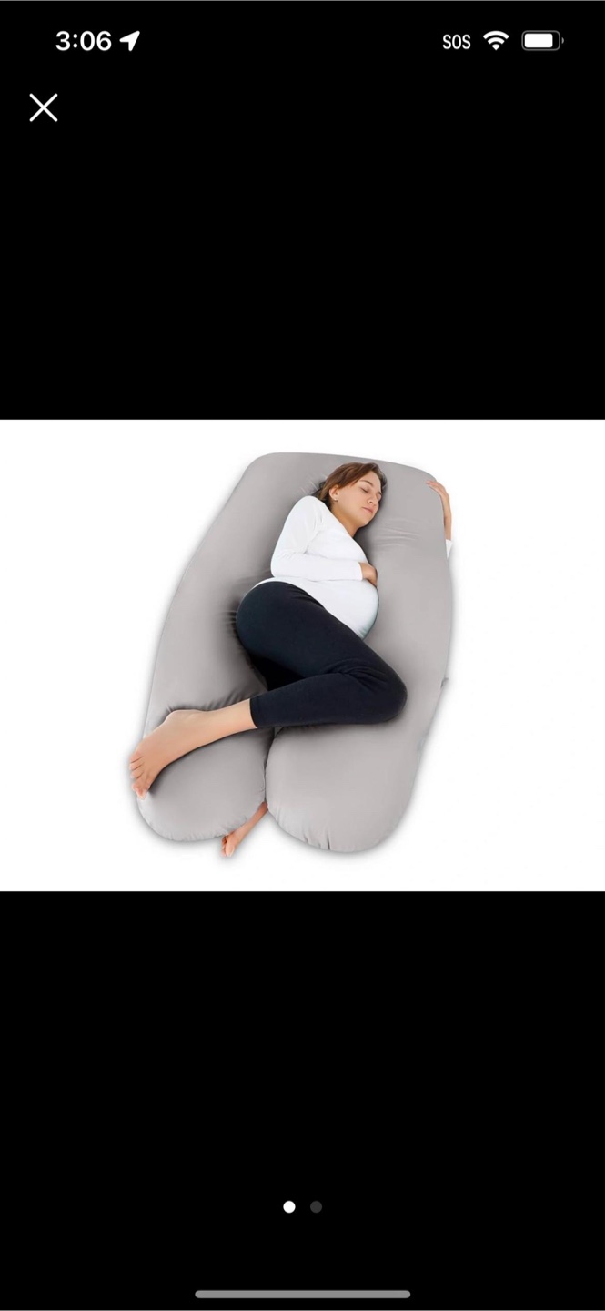 Grey Full Body Pregnancy Pillow