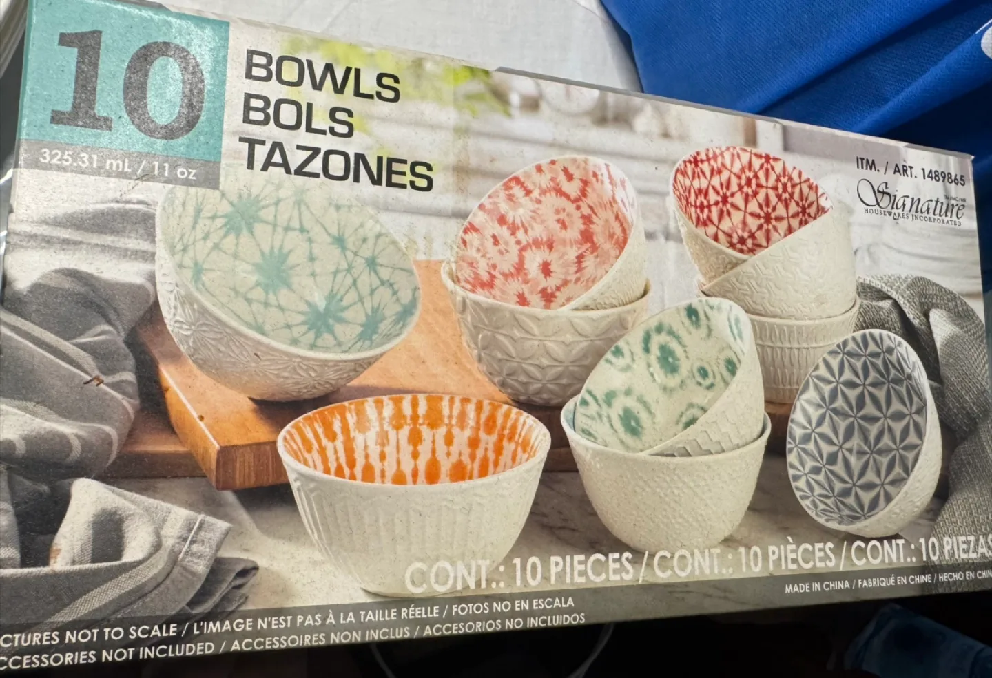 Signature Housewares 10-Piece Bowls Set - New in Box thumbnail