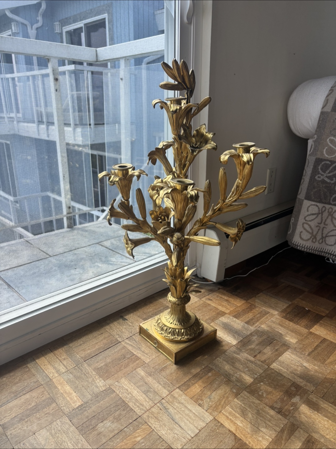 Bronze Gold Candelabra pair
