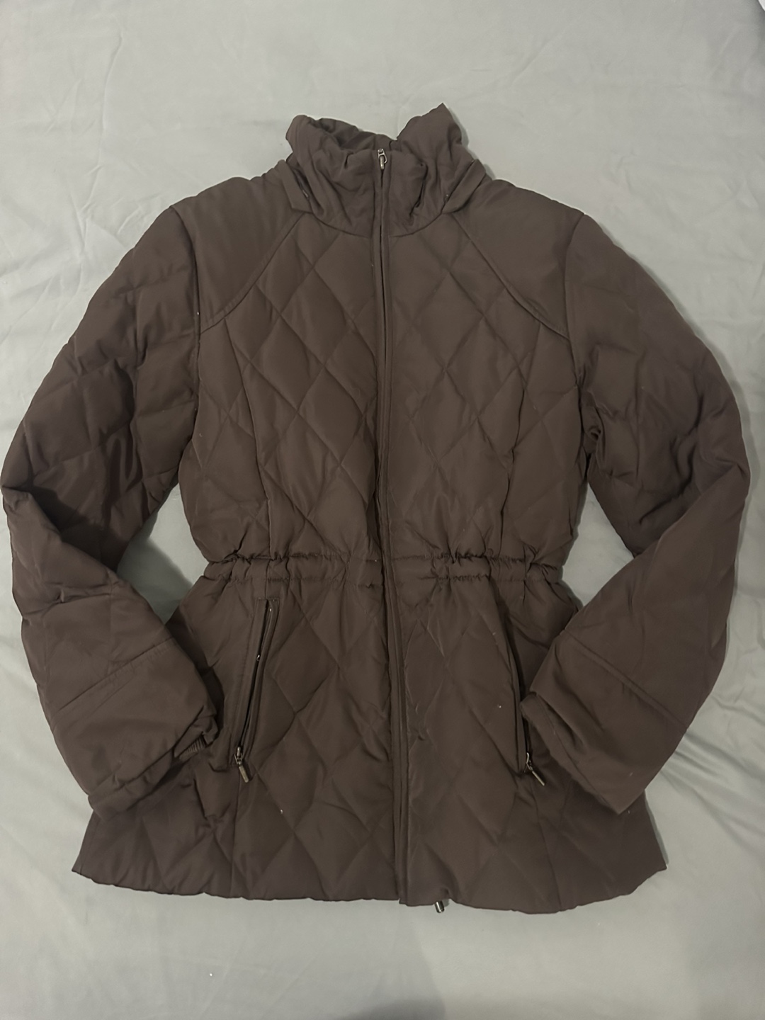 Calvin Klein Brown Quilted Jacket - Size M