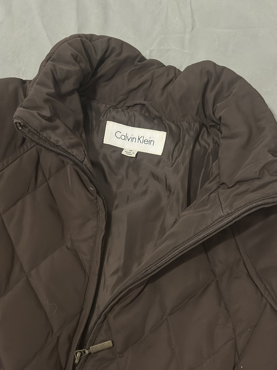 Calvin Klein Brown Quilted Jacket - Size M - photo 2