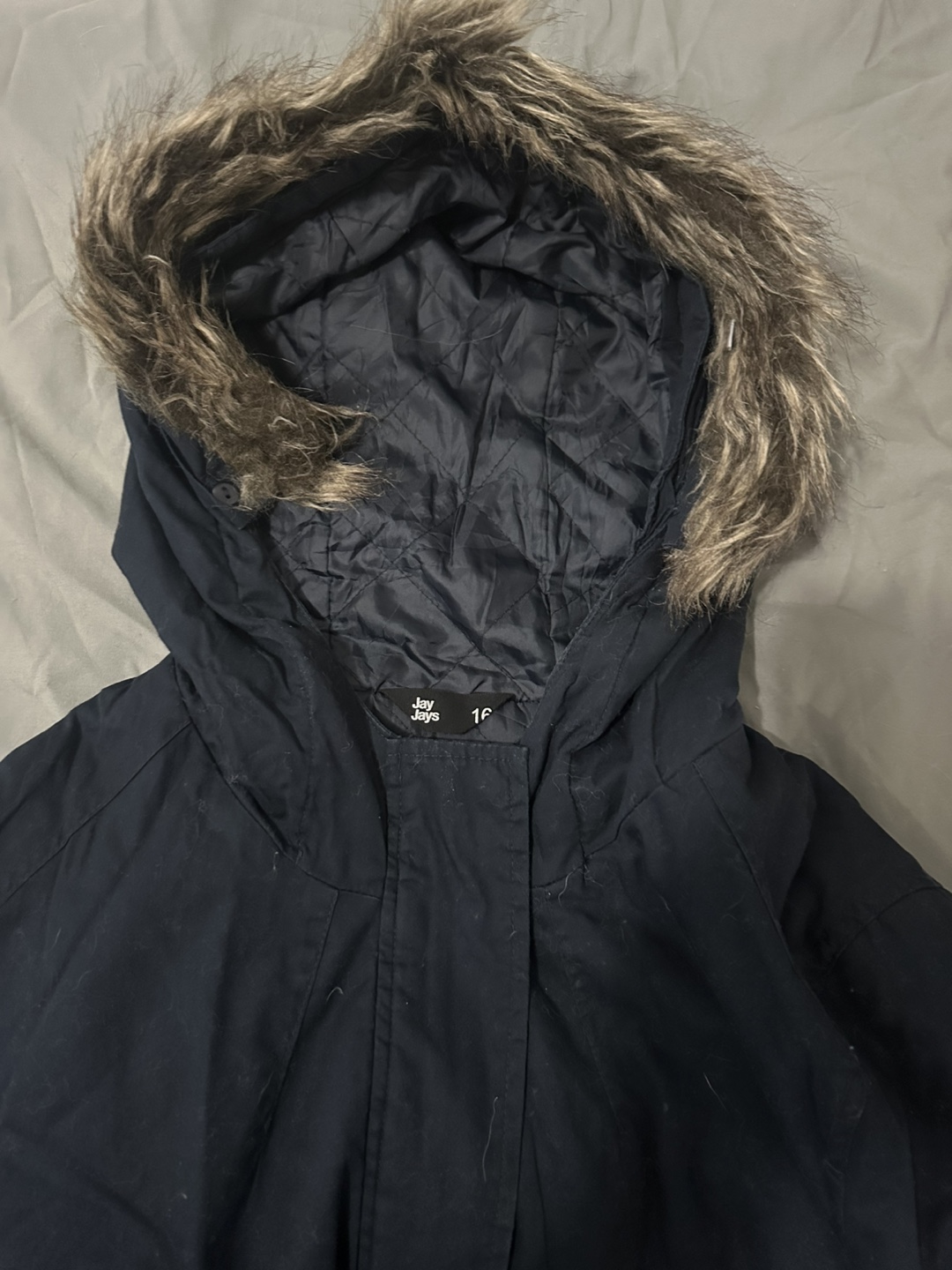 Jay Jays Black Winter Coat - Size L-XL - photo 3