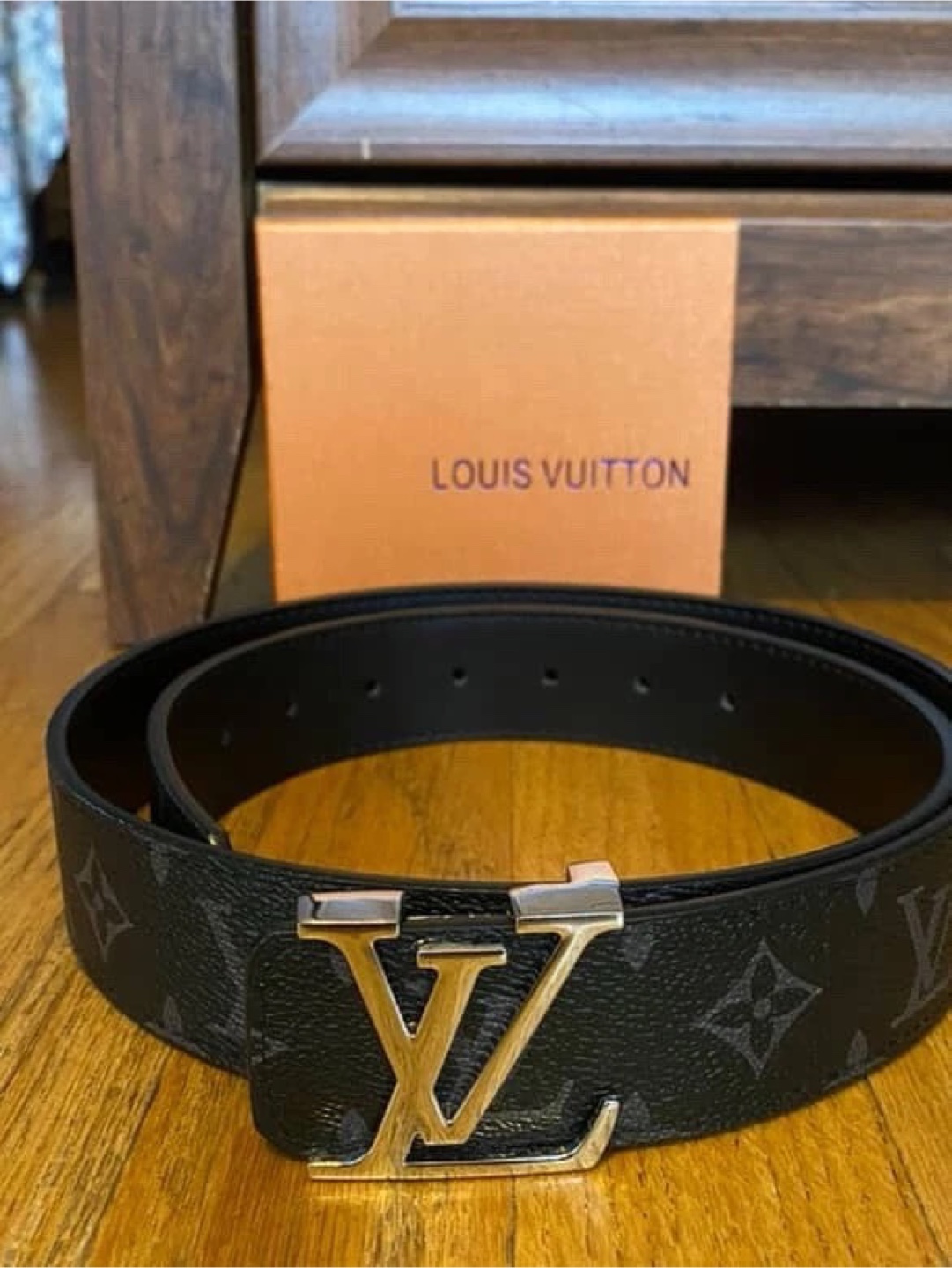 Louis Vuitton Black Monogram Belt