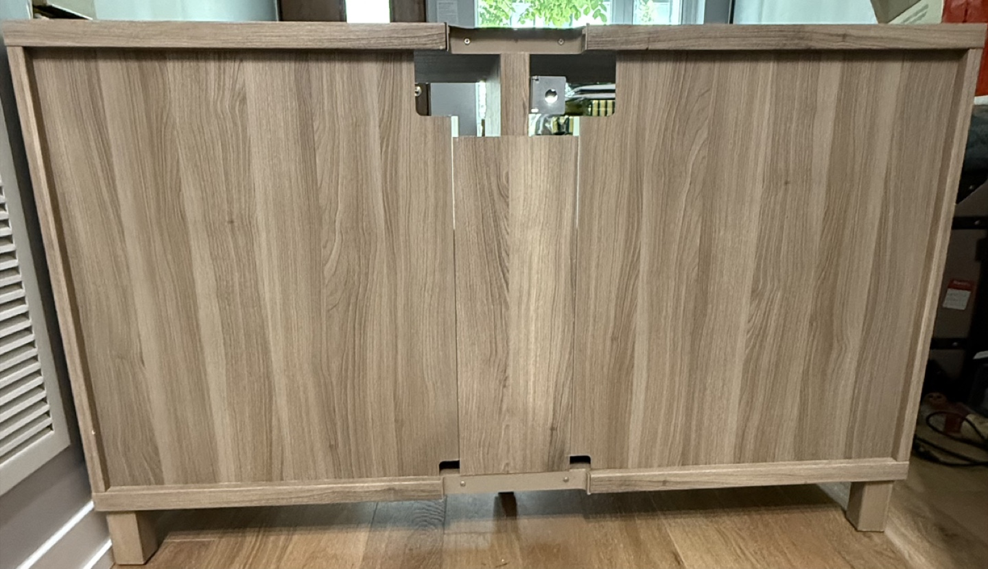 🚨MUST GO Besta TV Stand w/Doors & shelf – Walnut/Light Grey - photo 5