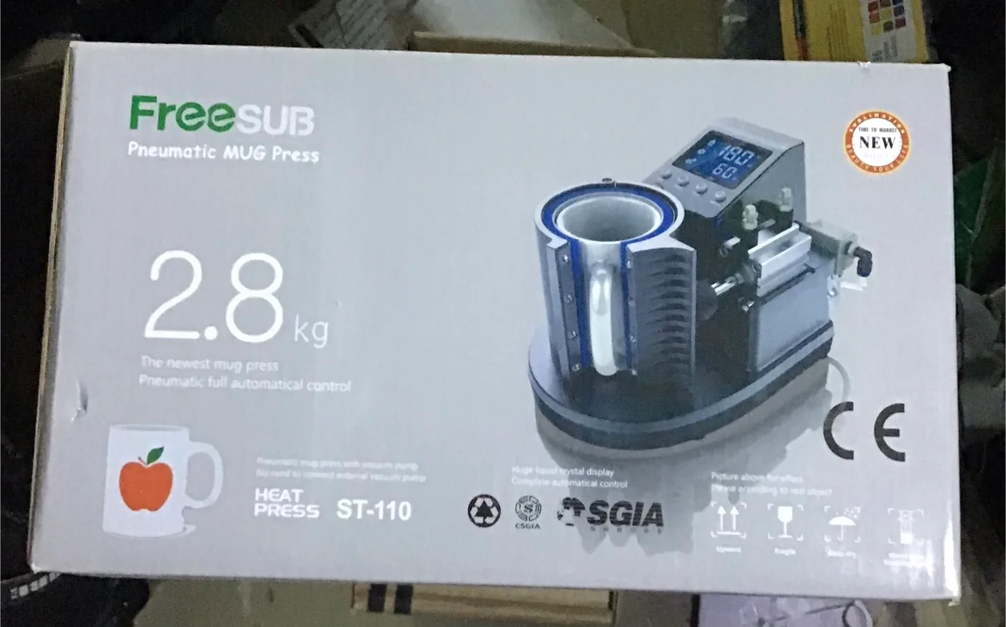 FreeSUB ST-110 Heat Press Mug Press - NEW in Box! thumbnail