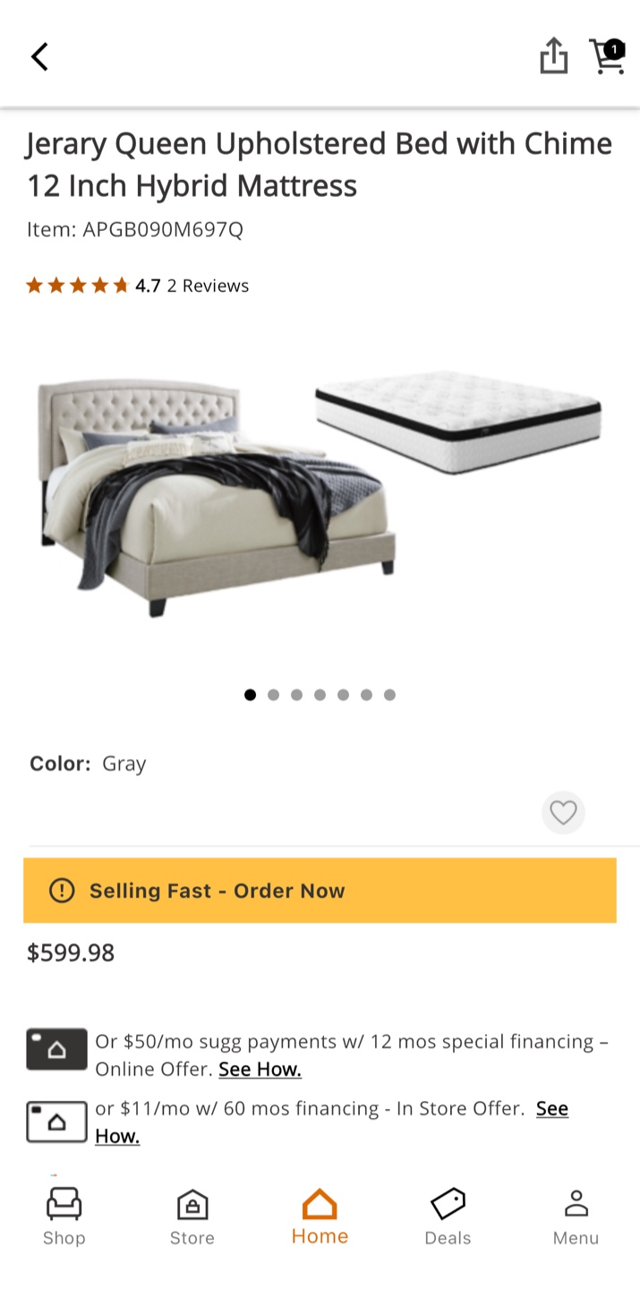 Queen headband with mattress