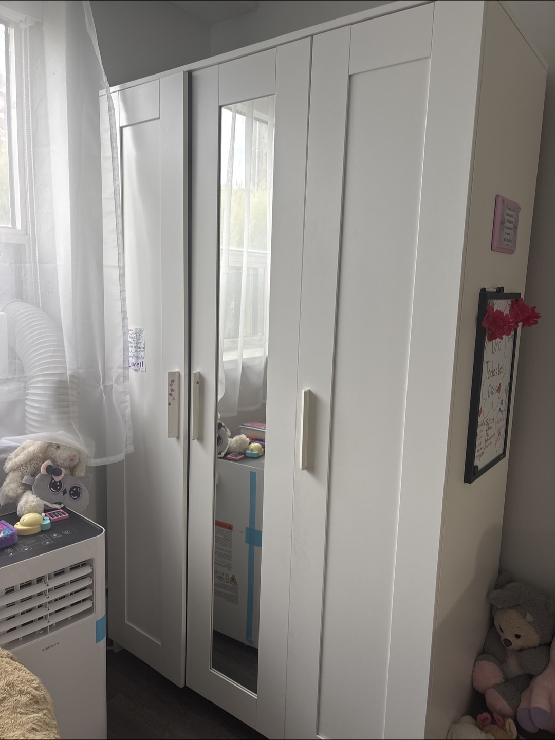 IKEA Hemnes White 3-Door Wardrobe - photo 2