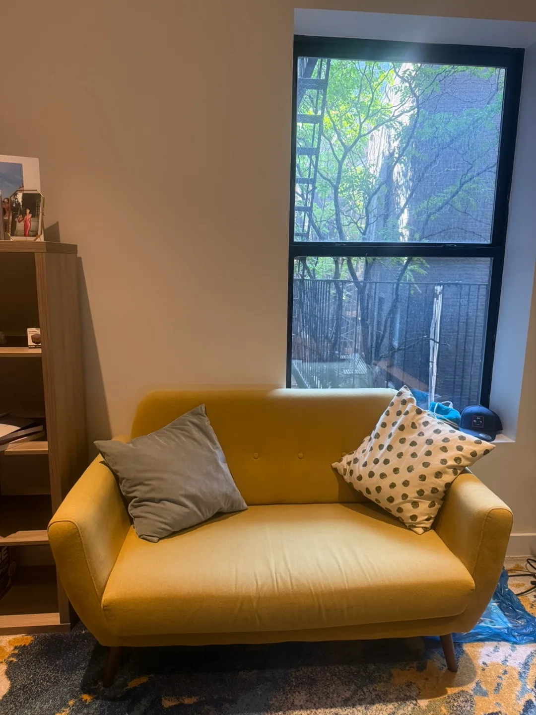 Beautiful Yellow Statement Couch for Free thumbnail
