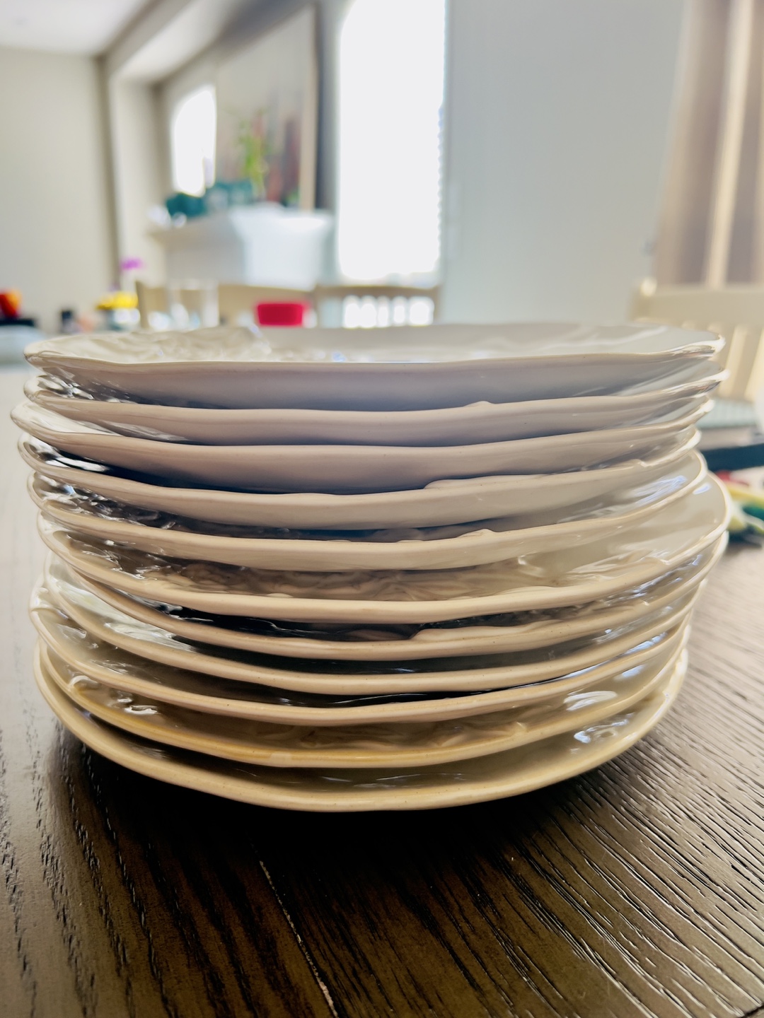 Floral Embossed Dinner Plates (Set of 12) - photo 4
