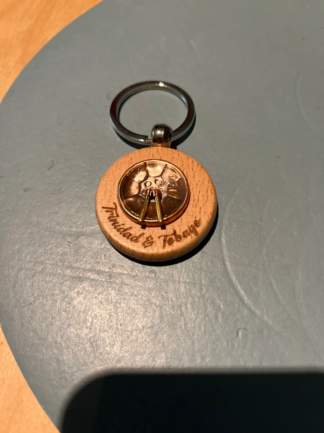 Trinidad & Tobago Wooden Keychain thumbnail