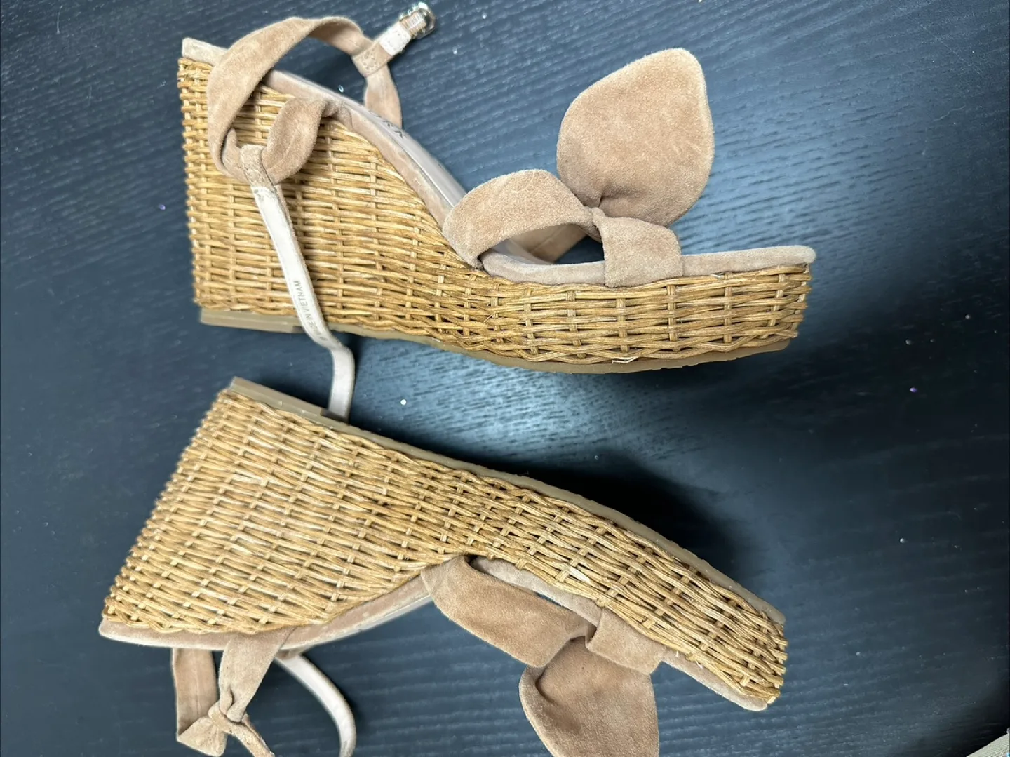 Kate Spade Beige Wedge Sandals image indicator(2)