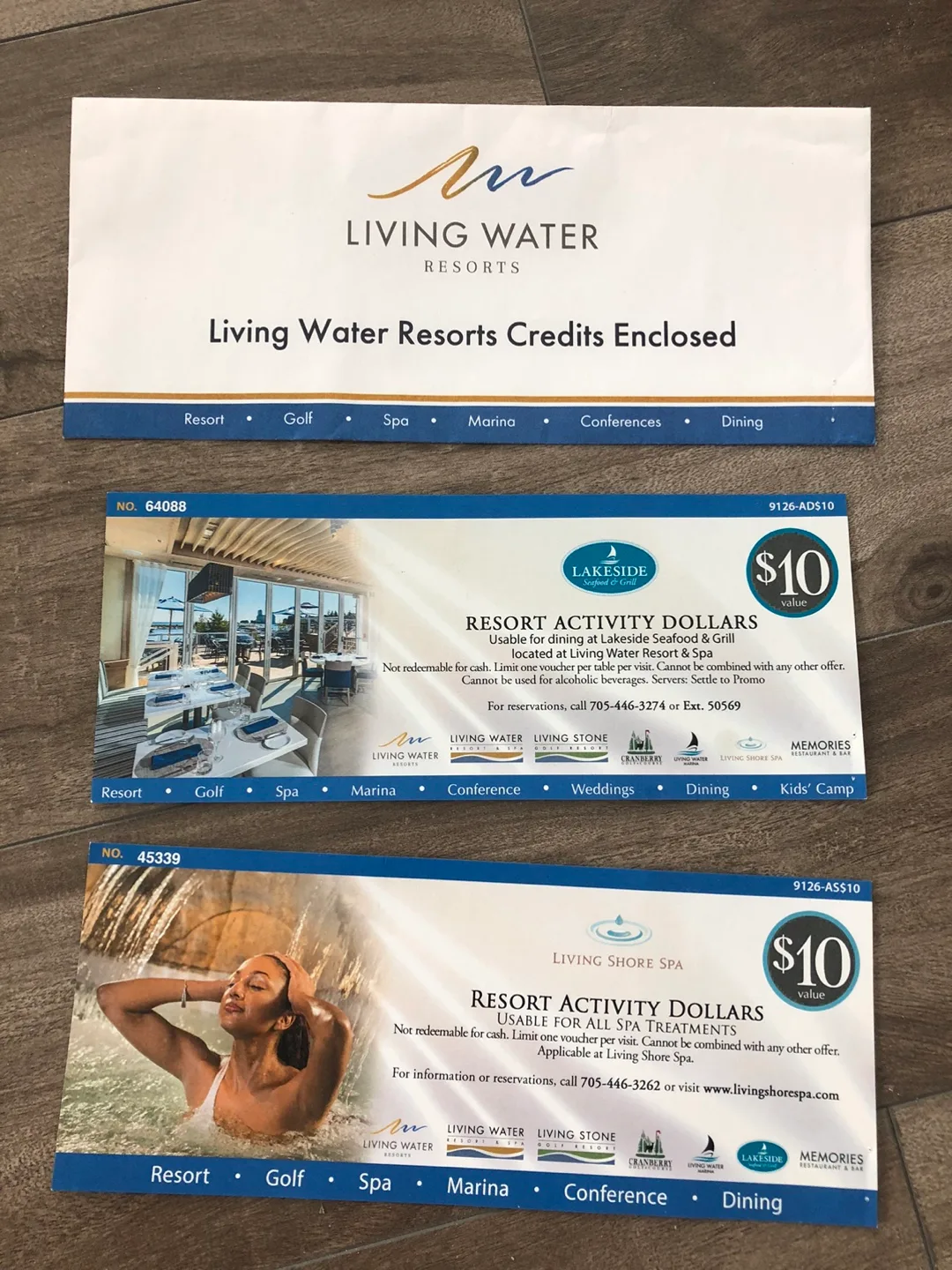 #freecycle Living Water Resorts $10 Resort Activity Dollars thumbnail