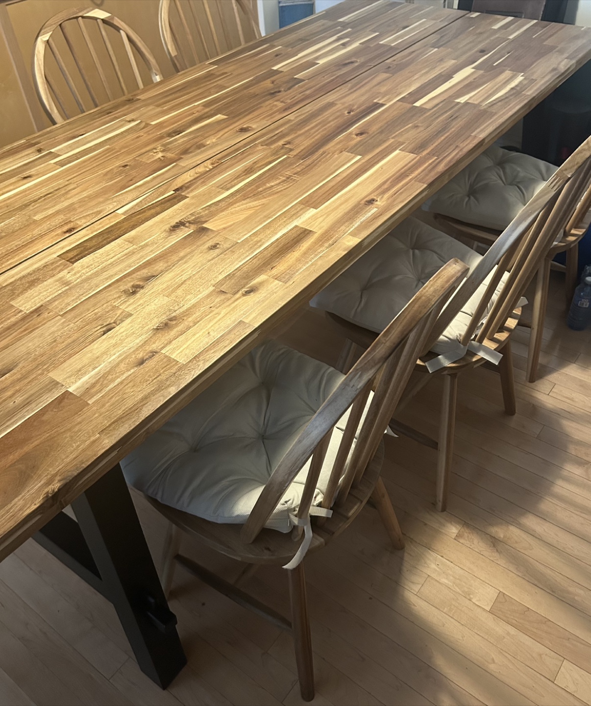 Wood Dining Table with 6 Chairs - photo 2
