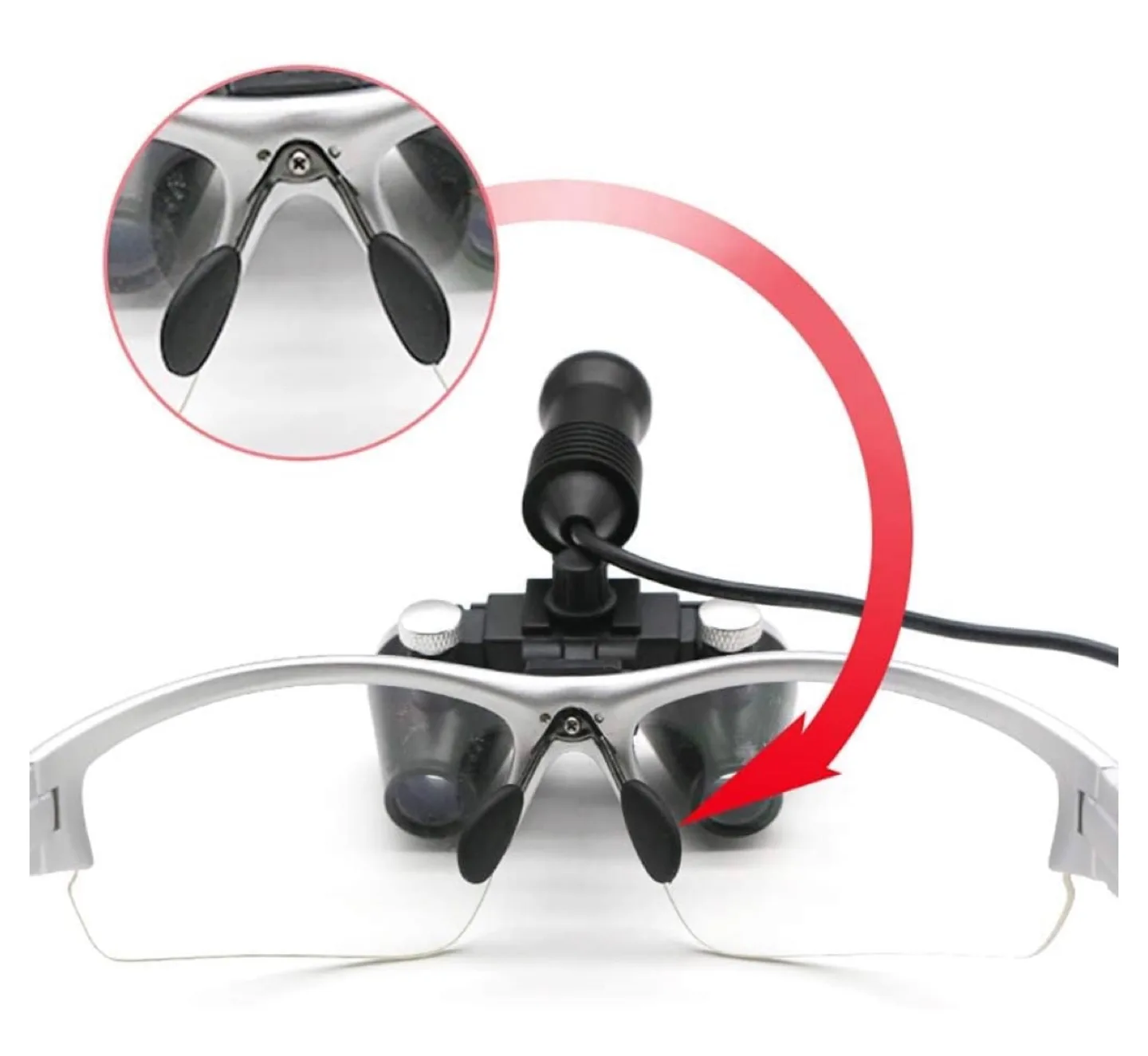PROTECTOR 2.5X/3.5X LOUPES with LED Headlight image indicator(3)