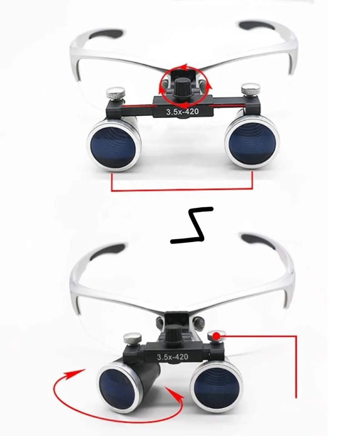 PROTECTOR 2.5X/3.5X LOUPES with LED Headlight image indicator(2)