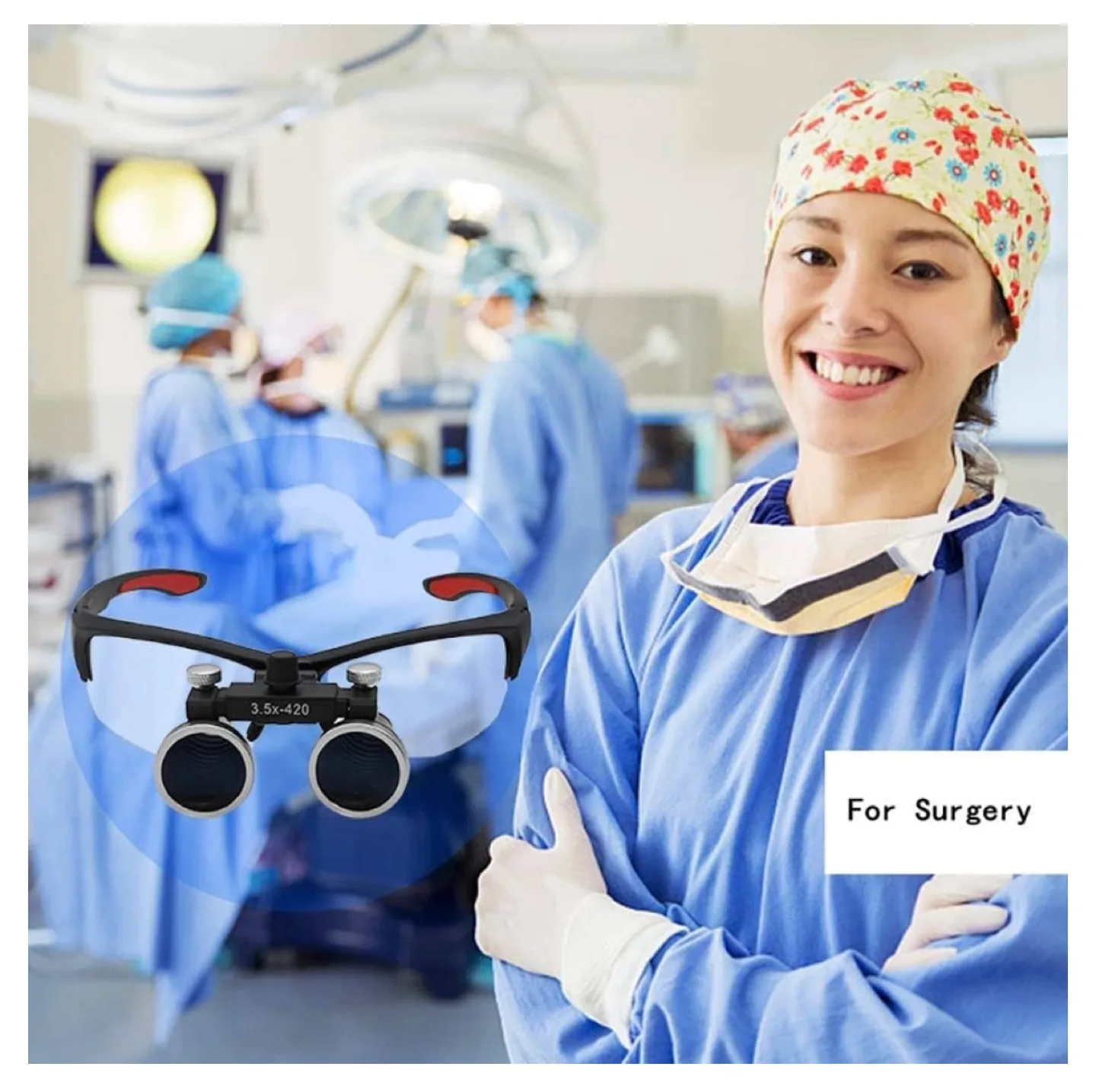 PROTECTOR 2.5X/3.5X LOUPES with LED Headlight image indicator(7)