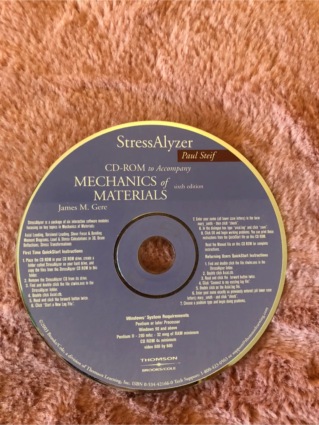 StressAlyzer CD to Accompany Mechanics of Materials - #freecycle thumbnail