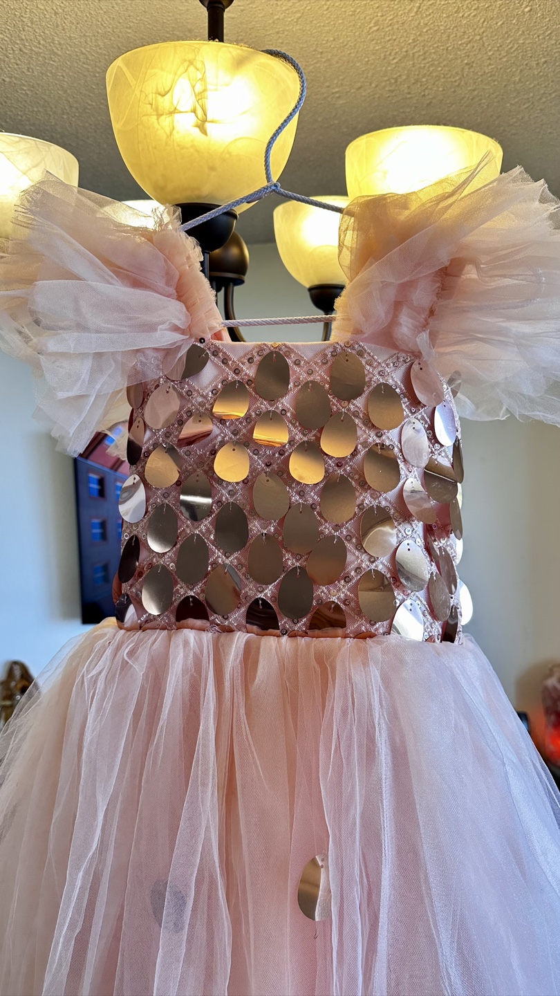 Pink Tulle Dress with Sequin Bodice - photo 4