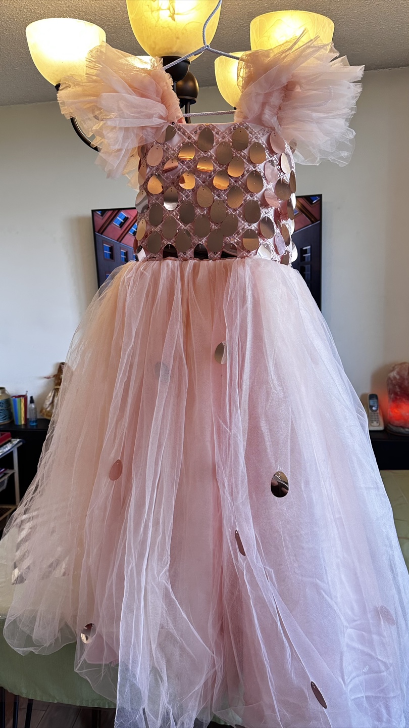 Pink Tulle Dress with Sequin Bodice - photo 3