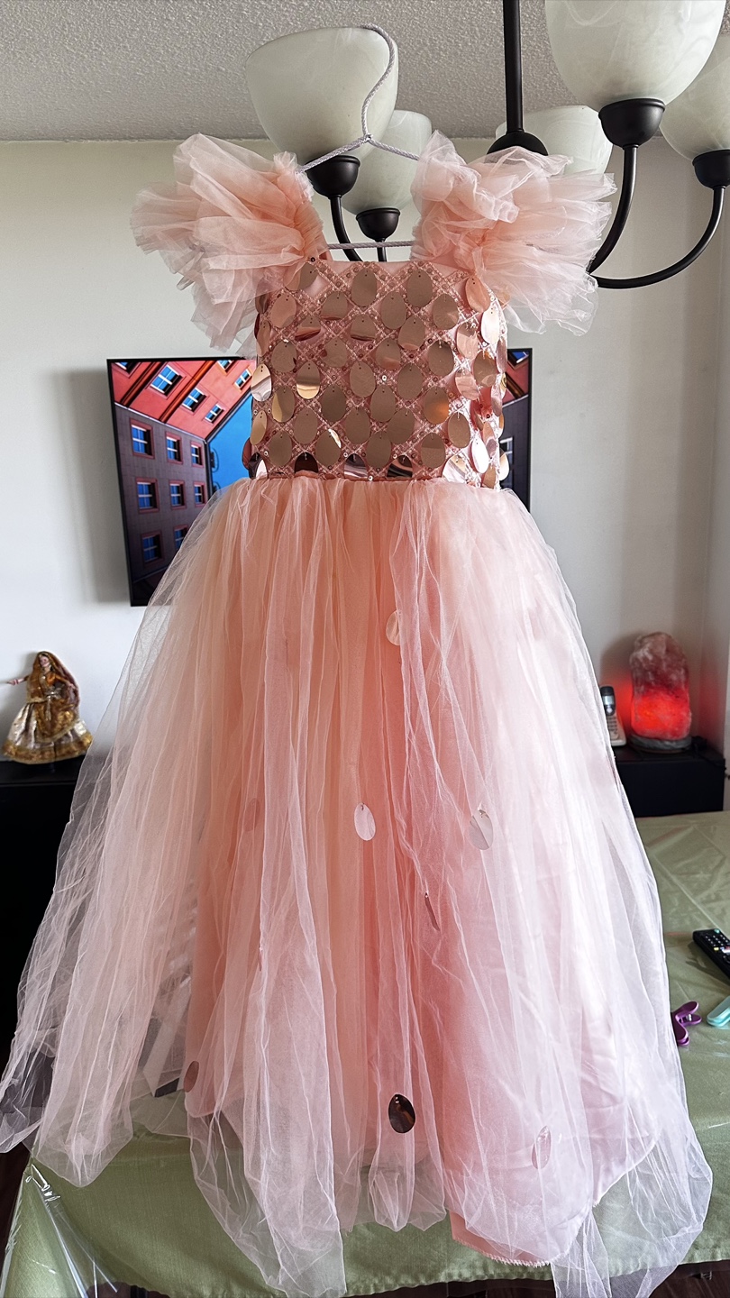 Pink Tulle Dress with Sequin Bodice - photo 2