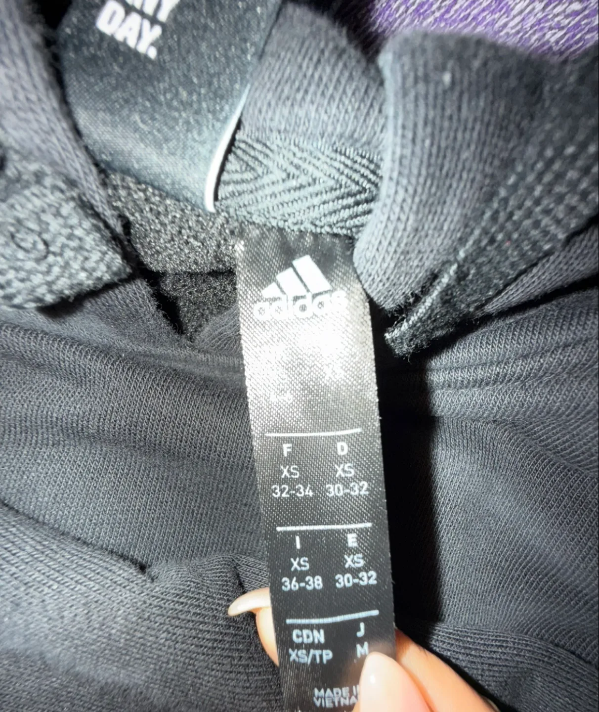 Adidas Black Hoodie - Size XS image indicator(2)