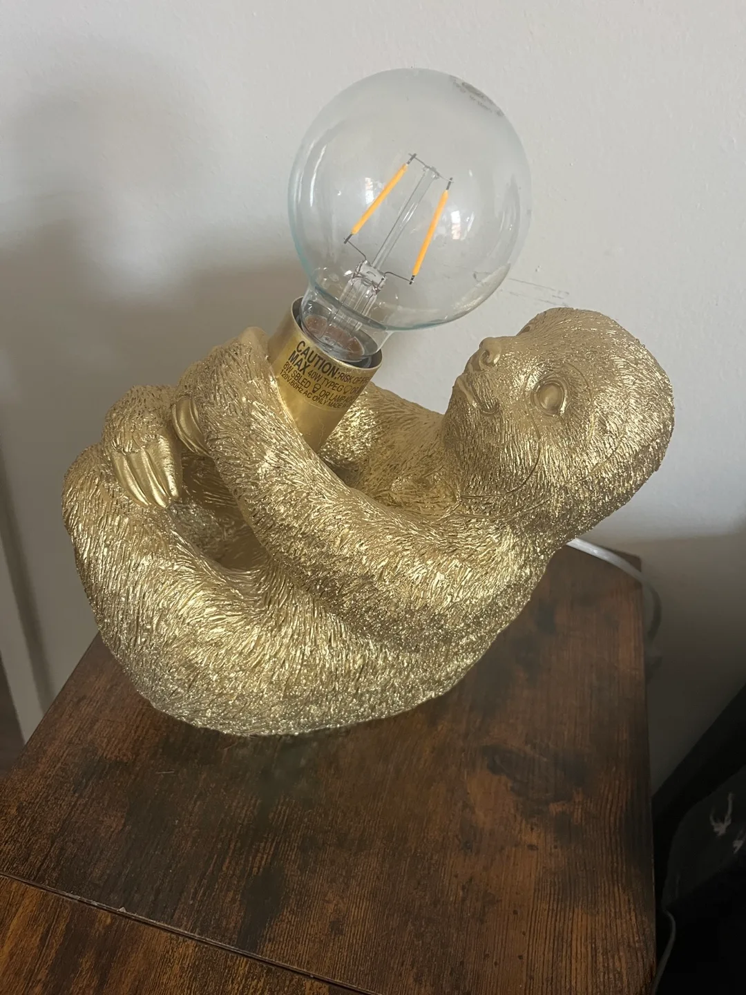Gold Sloth Table Lamp thumbnail