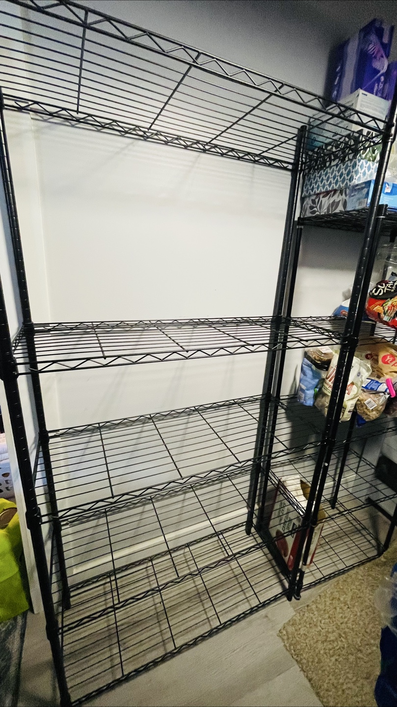 4 Black Wire Shelving Unit $80 for all! Must go before June 28! - photo 3