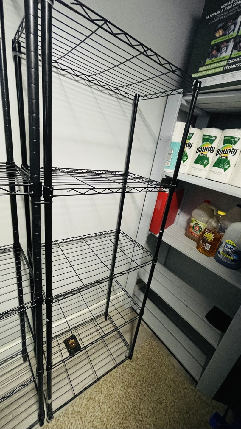 4 Black Wire Shelving Unit $80 for all! Must go before June 28! - photo 2
