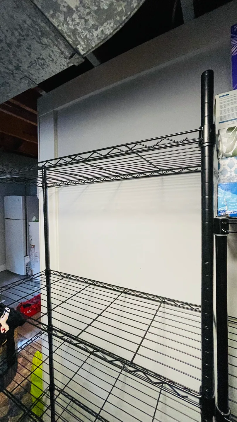 4 Black Wire Shelving Unit $80 for all! Must go before June 28! thumbnail