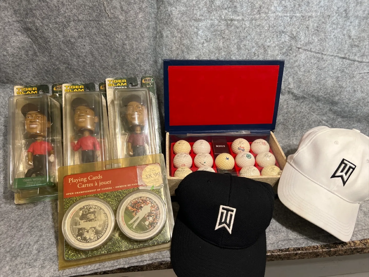 Golf Ball Anthology, Tiger Woods Bobbleheads, Playing Cards thumbnail