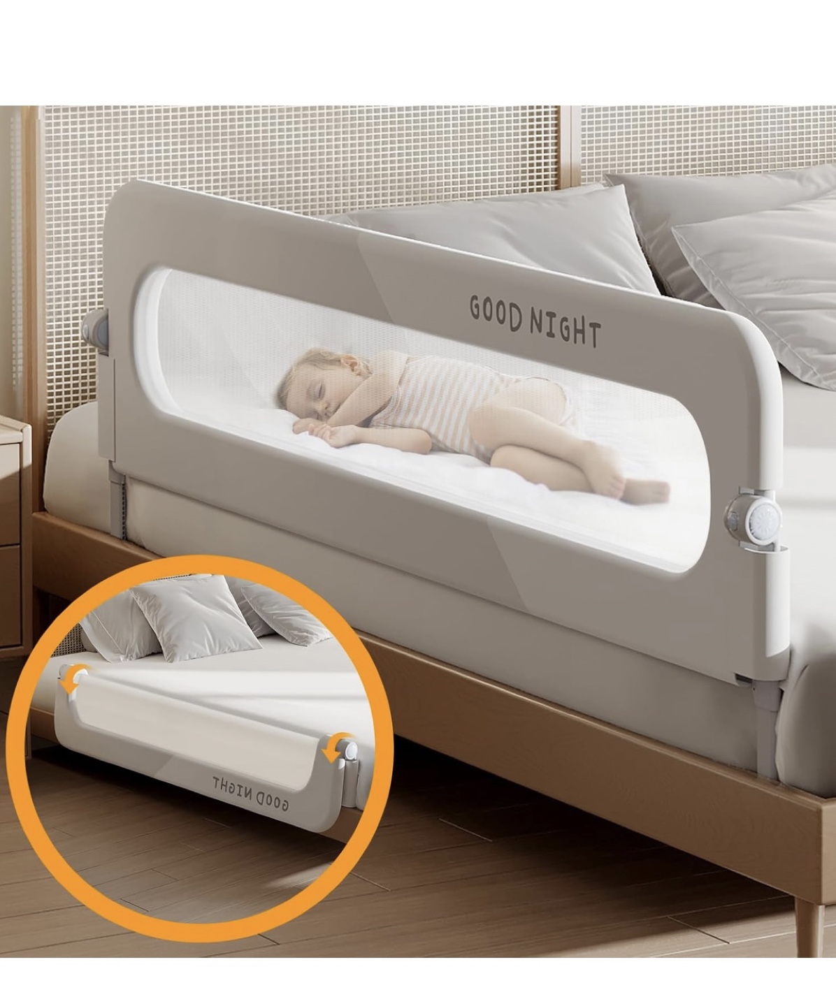 Foldable Swing Bed Rails - Bedtime Safety