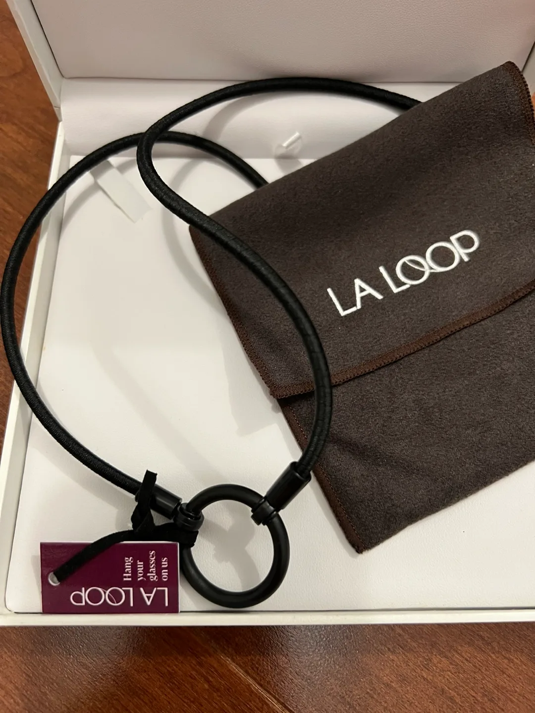 LA LOOP Eyeglass Necklace - Black thumbnail