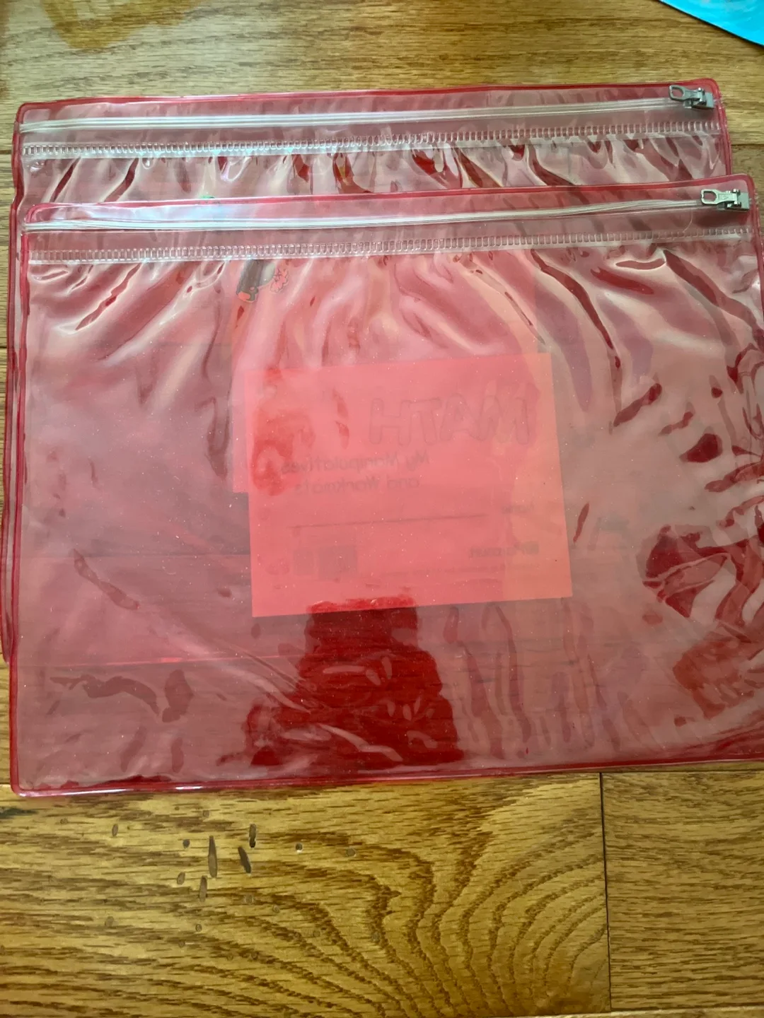 #Freecycle Red Zippered Plastic Envelopes thumbnail