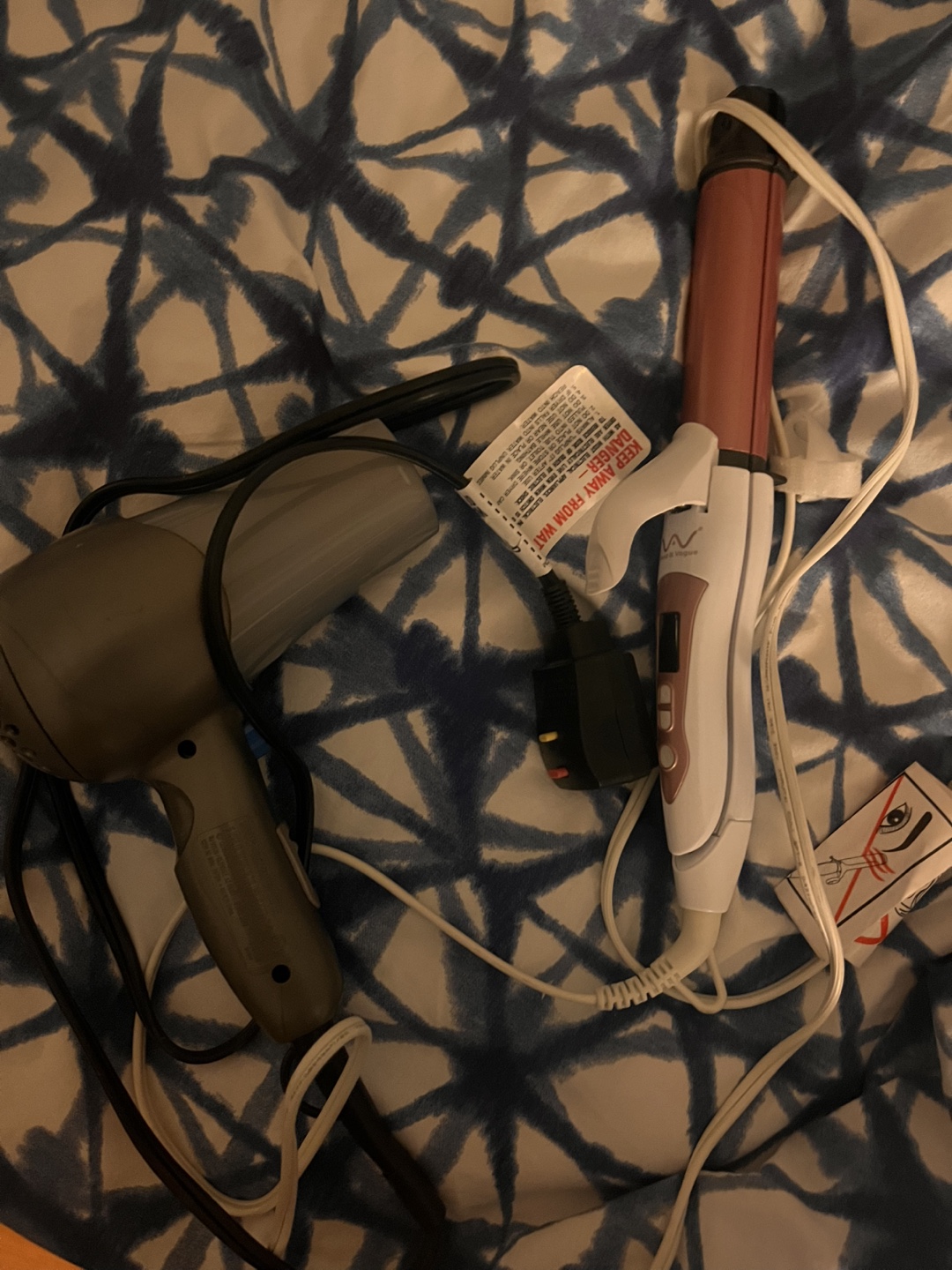 Hair Dryer & Curling/straightner Iron Set