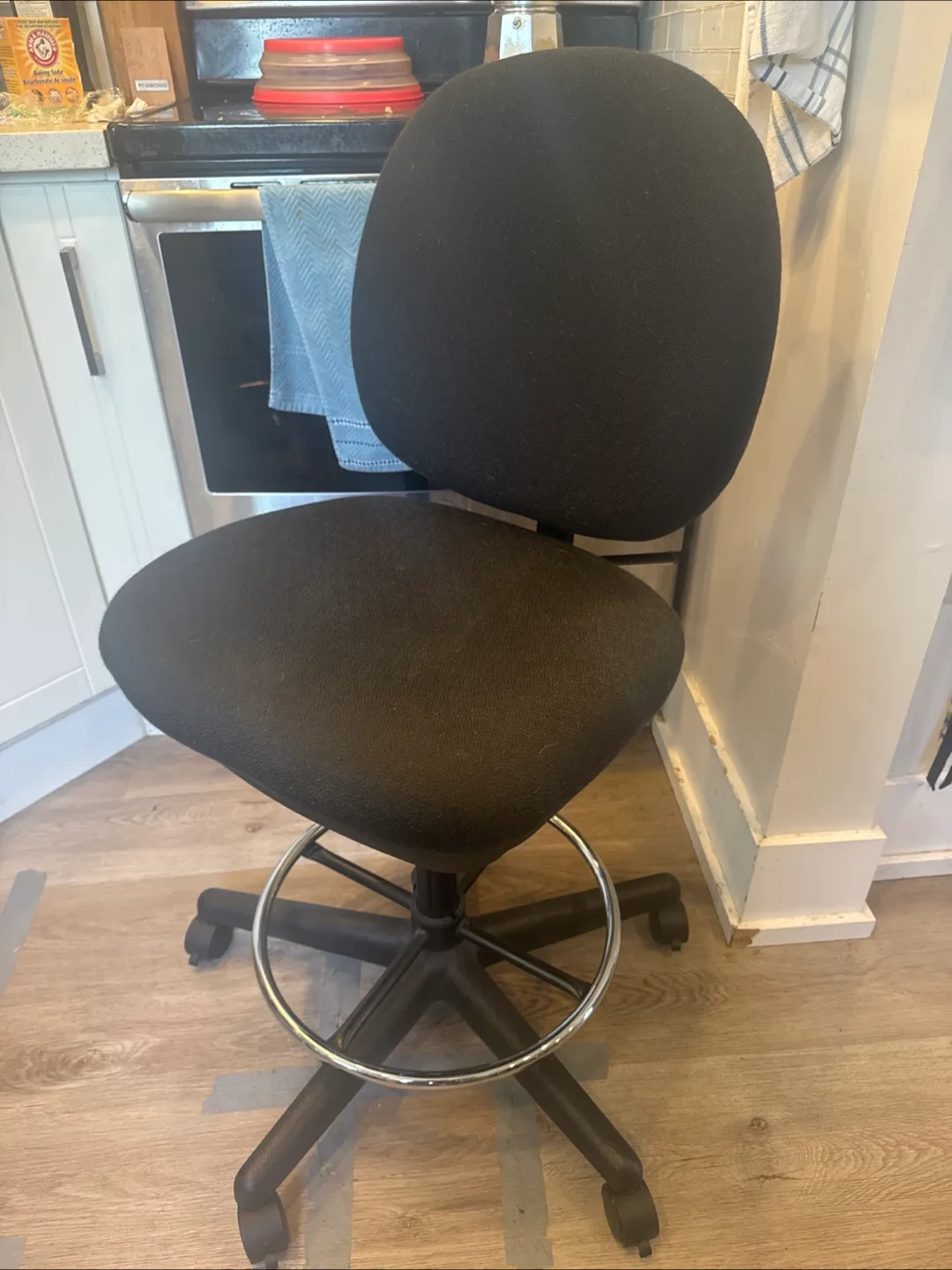 Black Drafting/Office Chair thumbnail