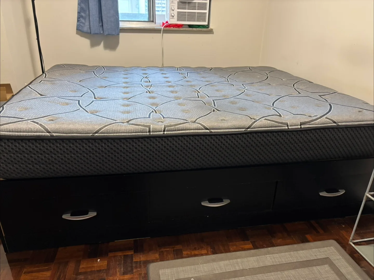 Move out sale for queen size Bed with mattress image indicator(3)
