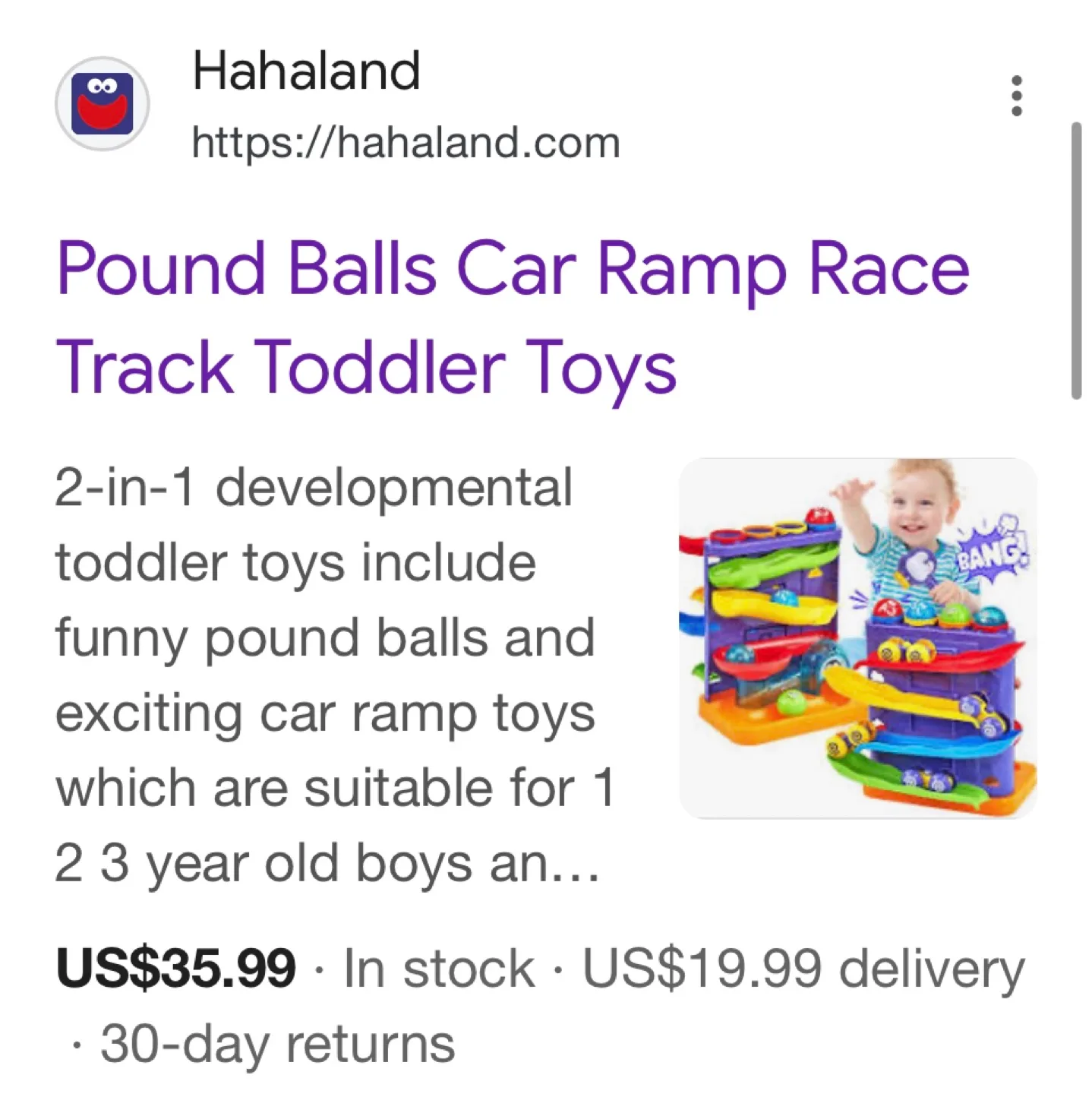 Pound Balls Car Ramp Toddler Toy image indicator(2)