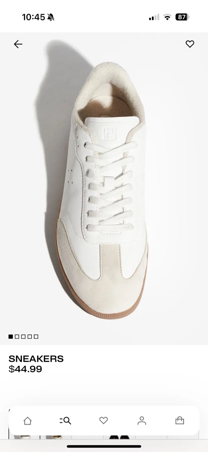NEW! H&M White Sneakers and brown Maryjane’s - Size 7 (New) image indicator(5)