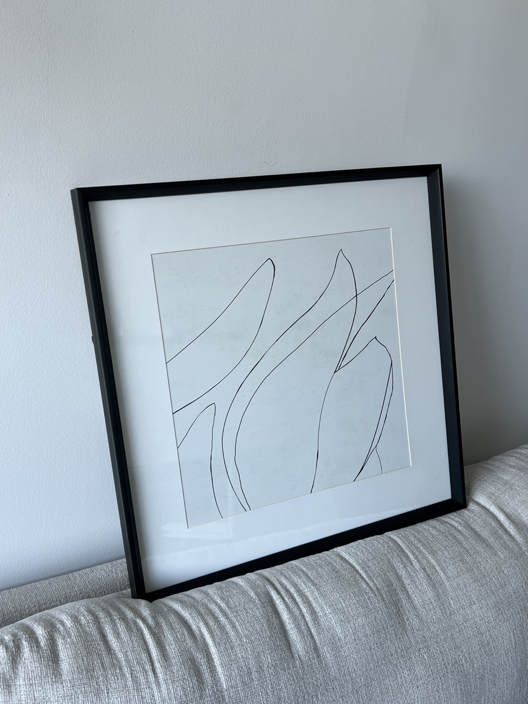 24x24 Studio McGee Threshold Framed Abstract Wall Art