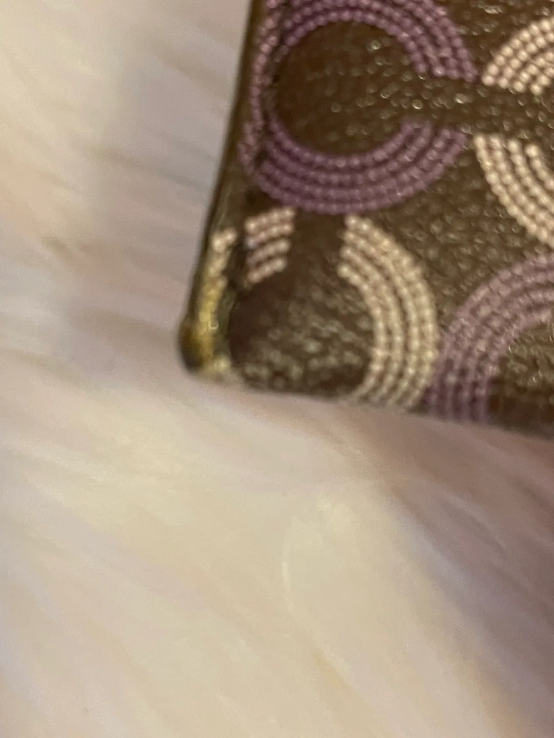 “VINTAGE” Coach Coin Purse with Key Ring image indicator(4)