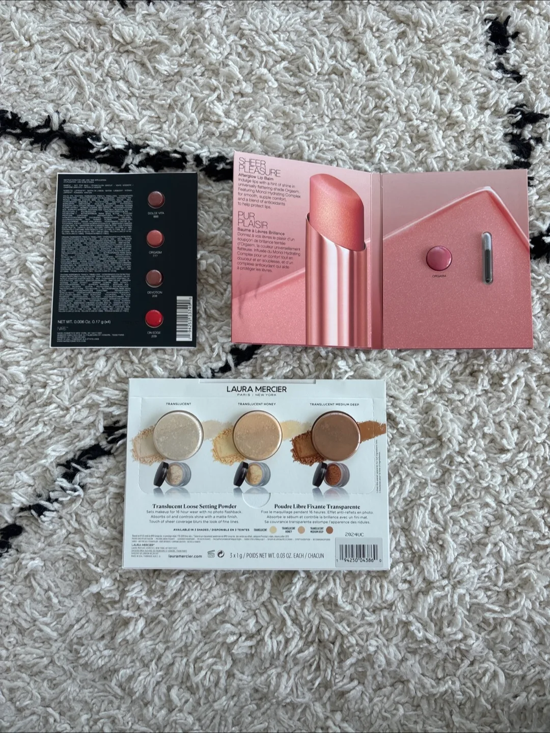 NARS Afterglow Lipstick & Laura Mercier Setting Powder image indicator(2)