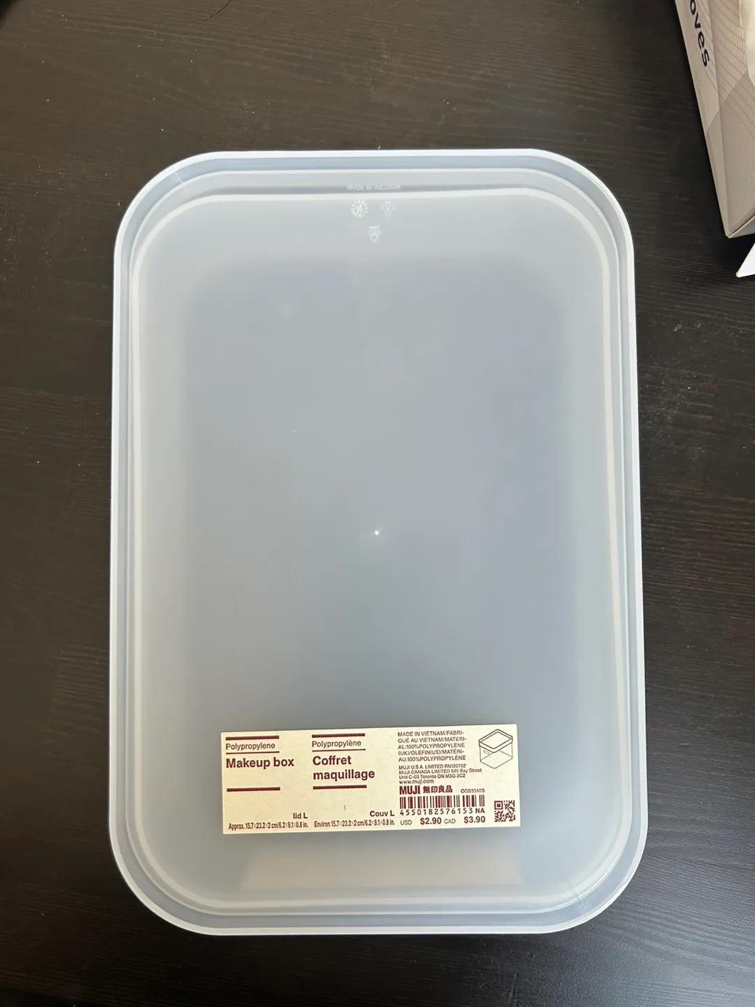 MUJI Polypropylene Makeup Box image indicator(2)