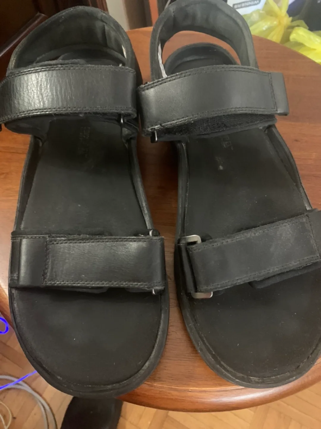Timberland Black Leather Sandals thumbnail