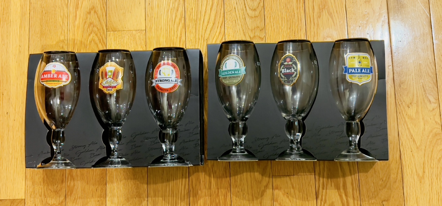 Set of 6 Beer Glasses - 500 mL