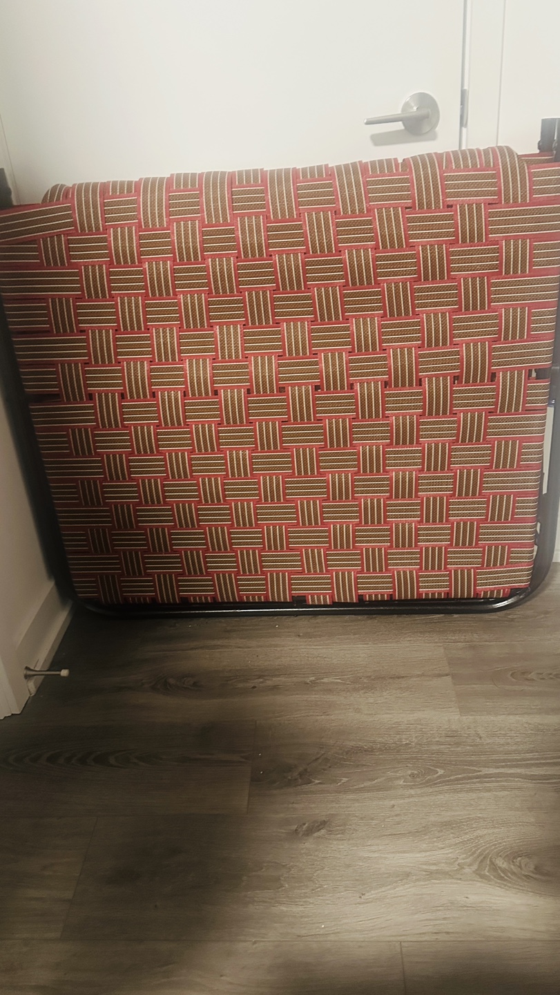 Folding Cot - Red & Brown Woven Pattern - photo 2